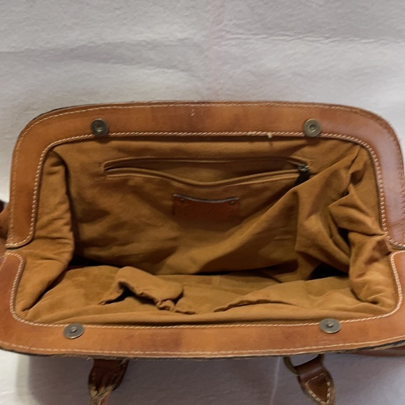 Vintage Patricia Nash brown leather shoulder bag - Picture 5 of 17